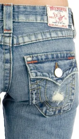 True Religion Joey Rigid in Cowgirl Destroyed