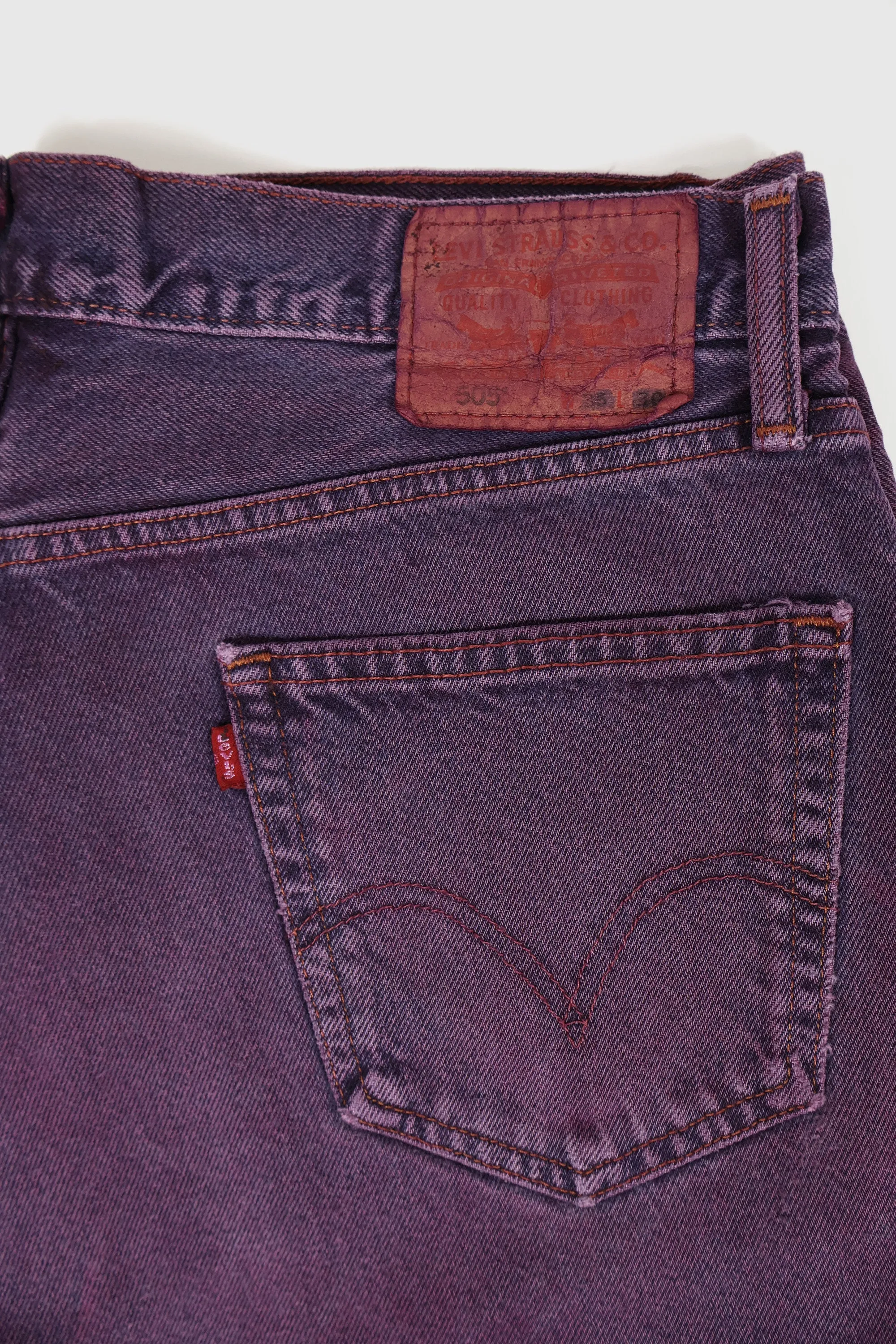 Vintage Levi's Overdyed 505 Relaxed Straight Fit Jeans