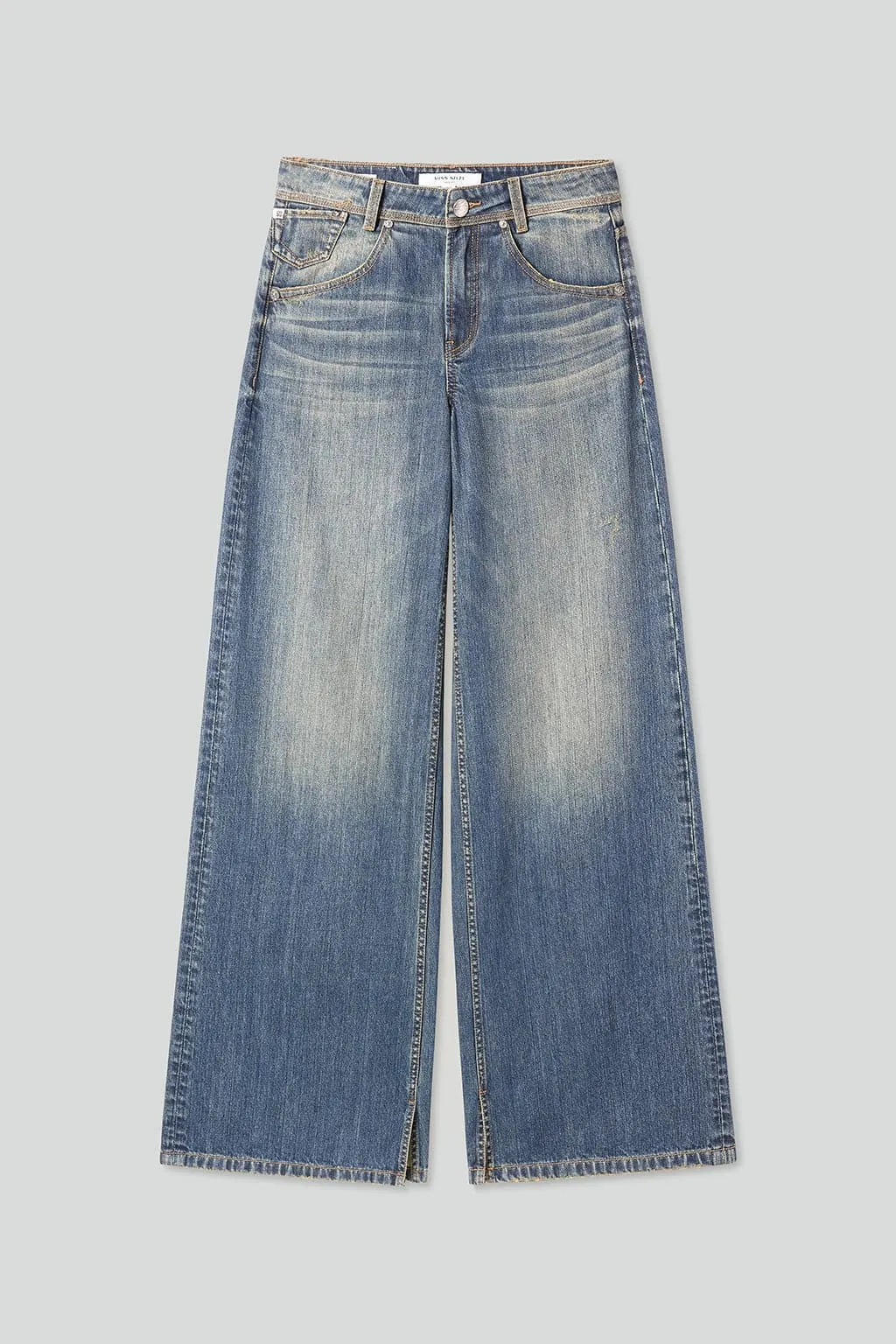 Vintage Slit Wide Leg Jeans