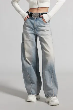 Vintage White Wide-Leg Jeans