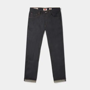 Wide Straight Leg Japanese Selvedge Jeans (Indigo) - Kaihara