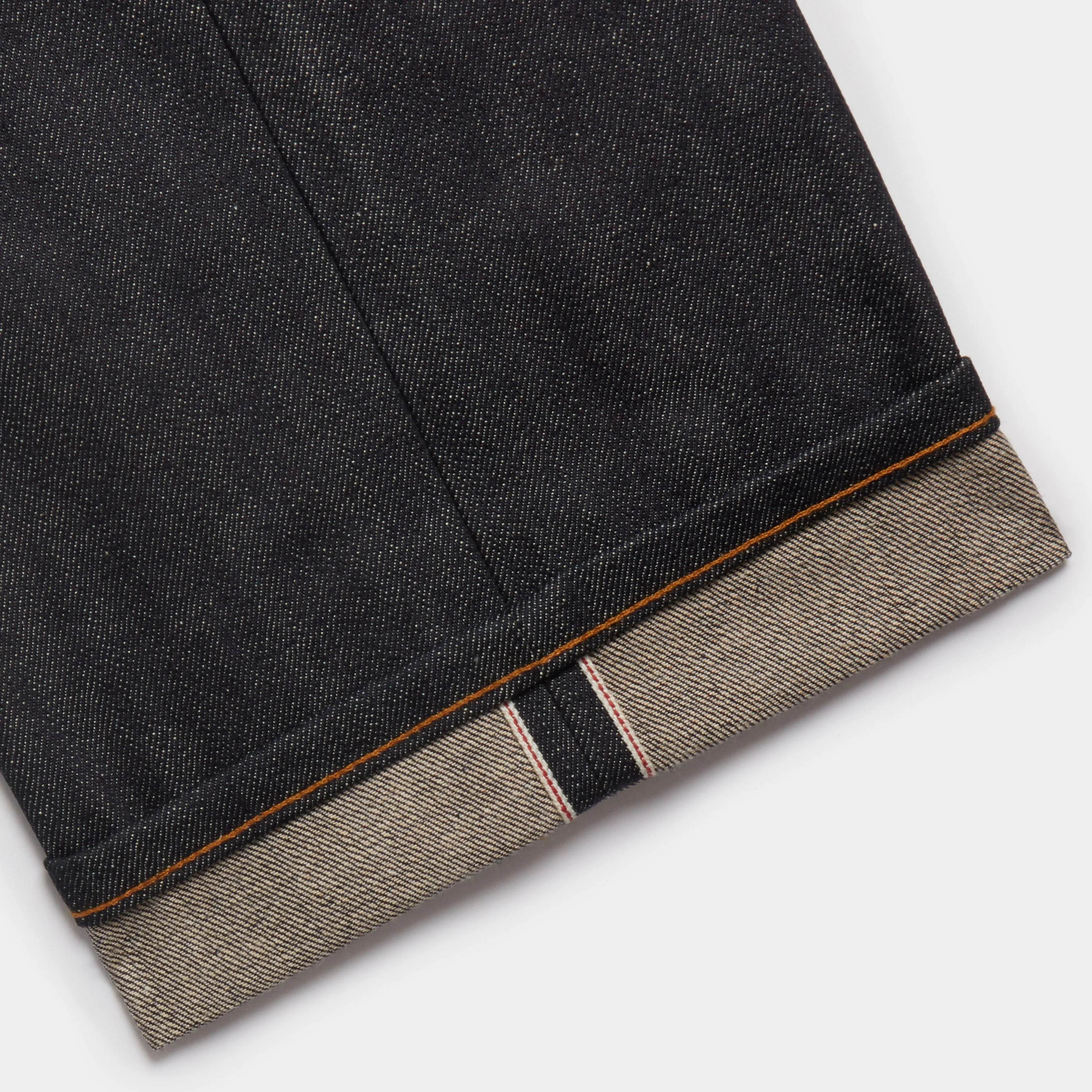 Wide Straight Leg Japanese Selvedge Jeans (Indigo) - Kaihara