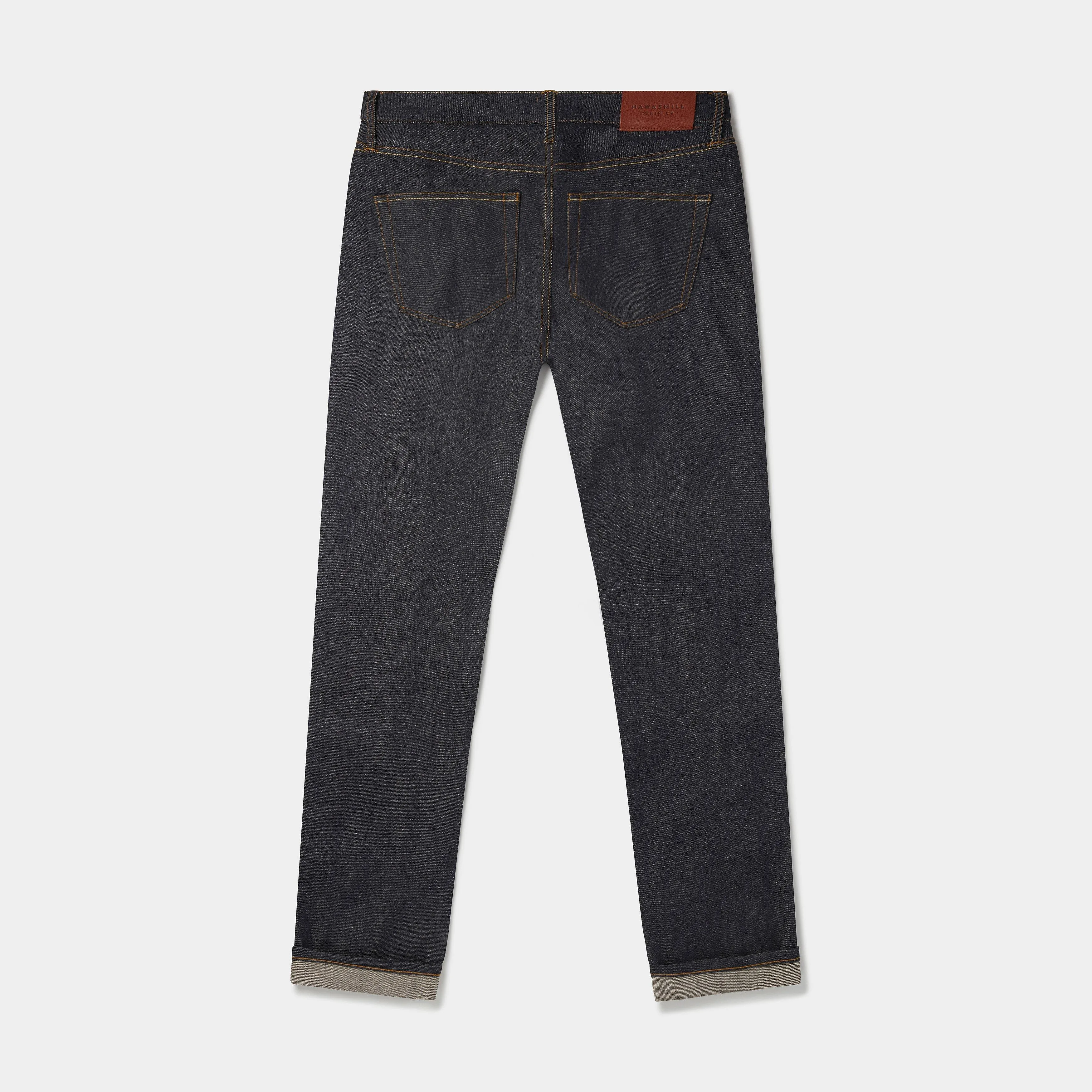 Wide Straight Leg Japanese Selvedge Jeans (Indigo) - Kaihara