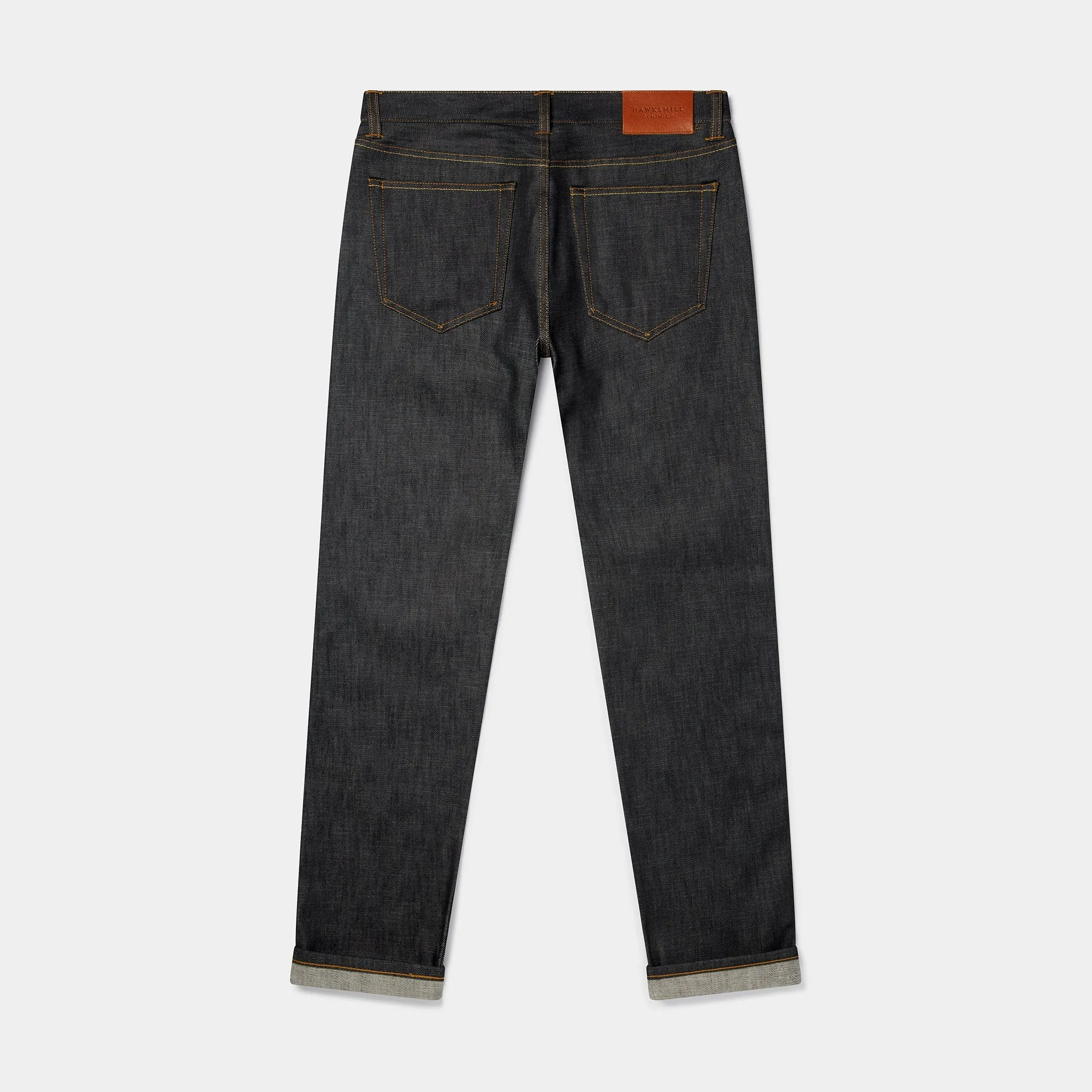 Wide Tapered 14.5oz Isko Orange Listed Organic Selvedge Jeans (Indigo)